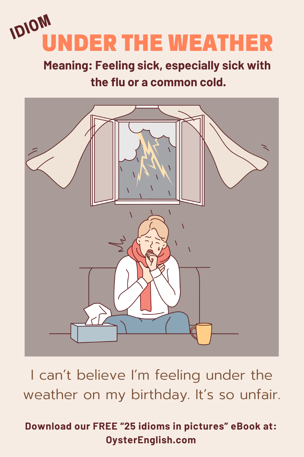 idiom under the weather