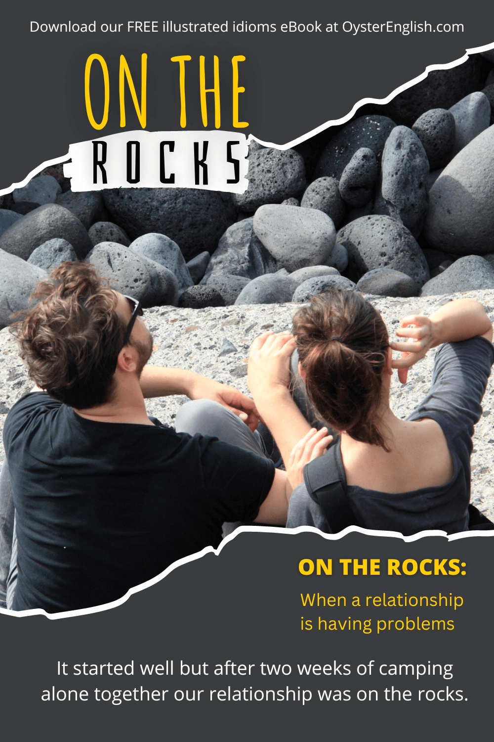 idiom on the rocks