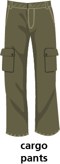 cargo pants illustration of cargo pants