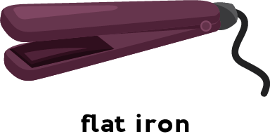 Illustration of a flat iron