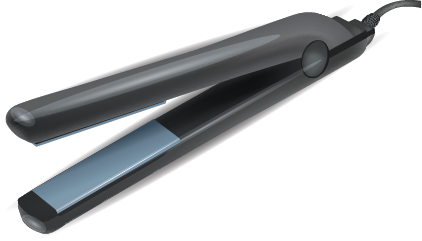 illustration of a flat iron