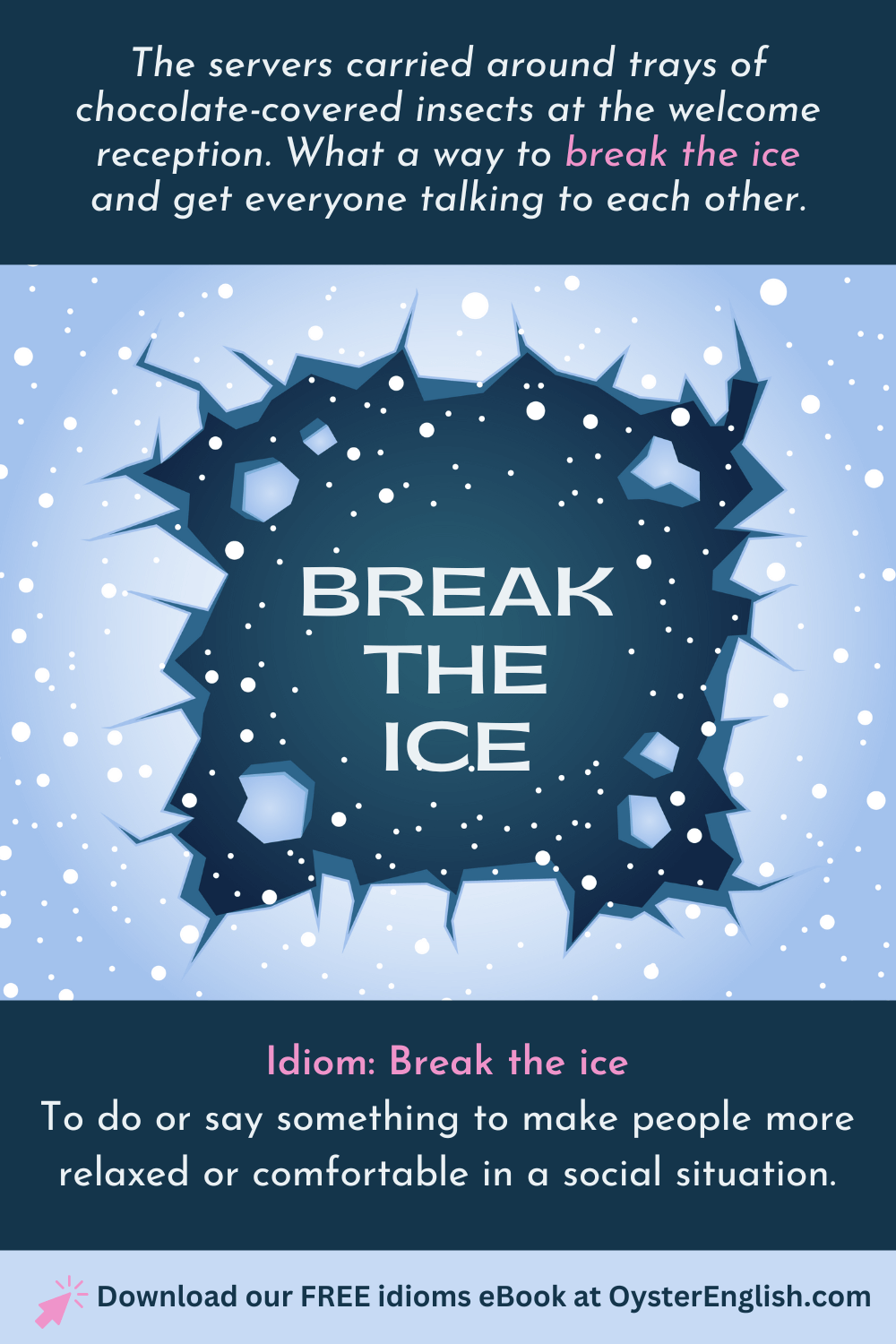 Idiom: Break the ice (meaning & examples)