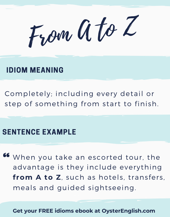 From A to Z idiom stripes