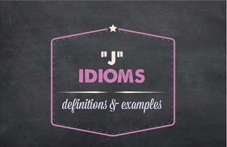 A decorative logo with the words "J" idioms: definitions and examples