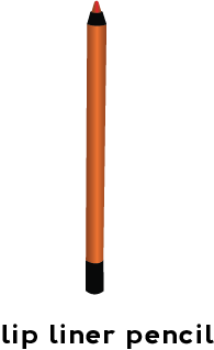 Illustration of a lip liner pencil