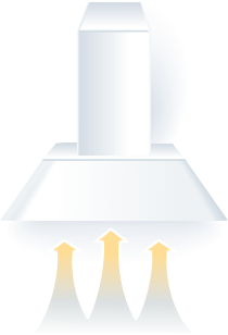 illustration of a range hood