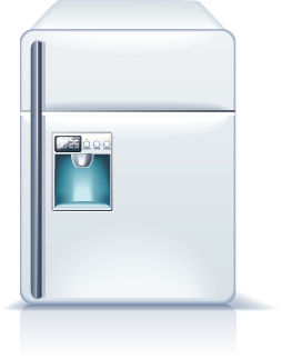 Illustration of a refrigerator