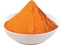 illustration of a bowl of saffron powder