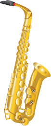 Illustration of a saxophone