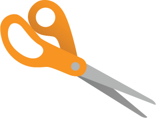 Illustration of a pair of scissors