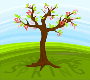 Tree with pink buds indicating spring season. Tree with pink buds indicating spring season.