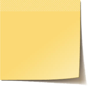 Illustration of a sticky note