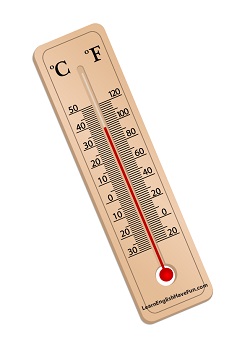 illustration of a thermometer