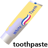 Tube of toothpaste