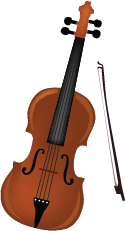 Illustration of a violin