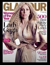 Lady Gaga on Glamour magazine's cover
