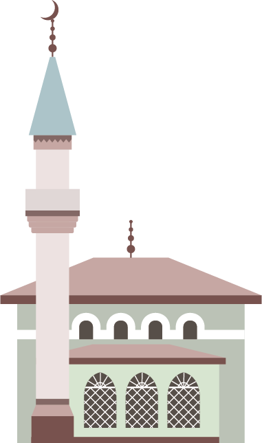 Illustration of a mosque an minaret