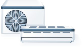 image of airconditioner unit and fan