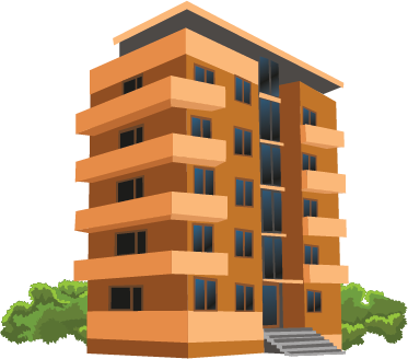 Illustration of an apartment building