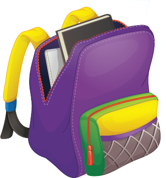 Illustration of a backpack