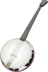 Illustration of a banjo