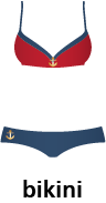 illustration of a bikini