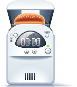 illustration of a bread maker