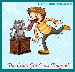 Thumbnail image: Cat's got your tongue
