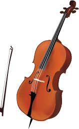 Illustration of a cello