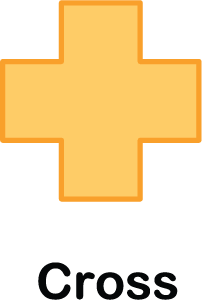 illustration of a cross shape