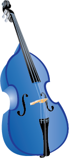 Illustration of a double bass