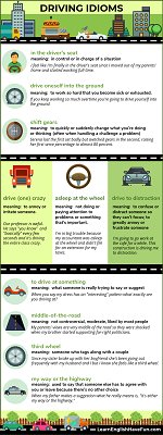 Thumbnail image of driving idioms infographic