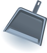 Illustration of a dustpan