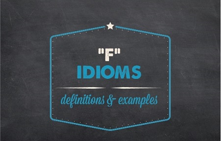 A logo image with text: "F" idioms, definitions and examples