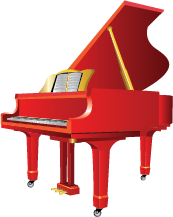 Illustration of a grand piano