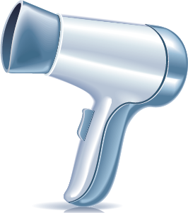 illustration of a hair dryer