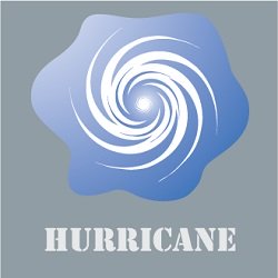 swirling hurricane icon