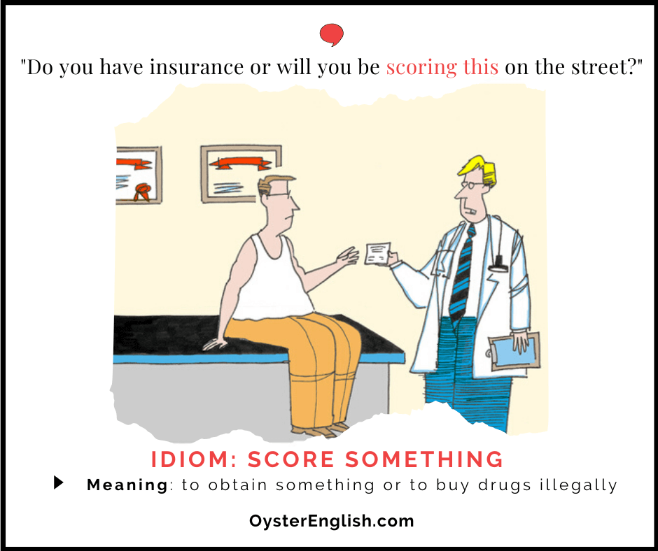 Comic of a doctor handing a prescription to a patient. Caption: "Do you have insurance or are you going to score this on the street?"