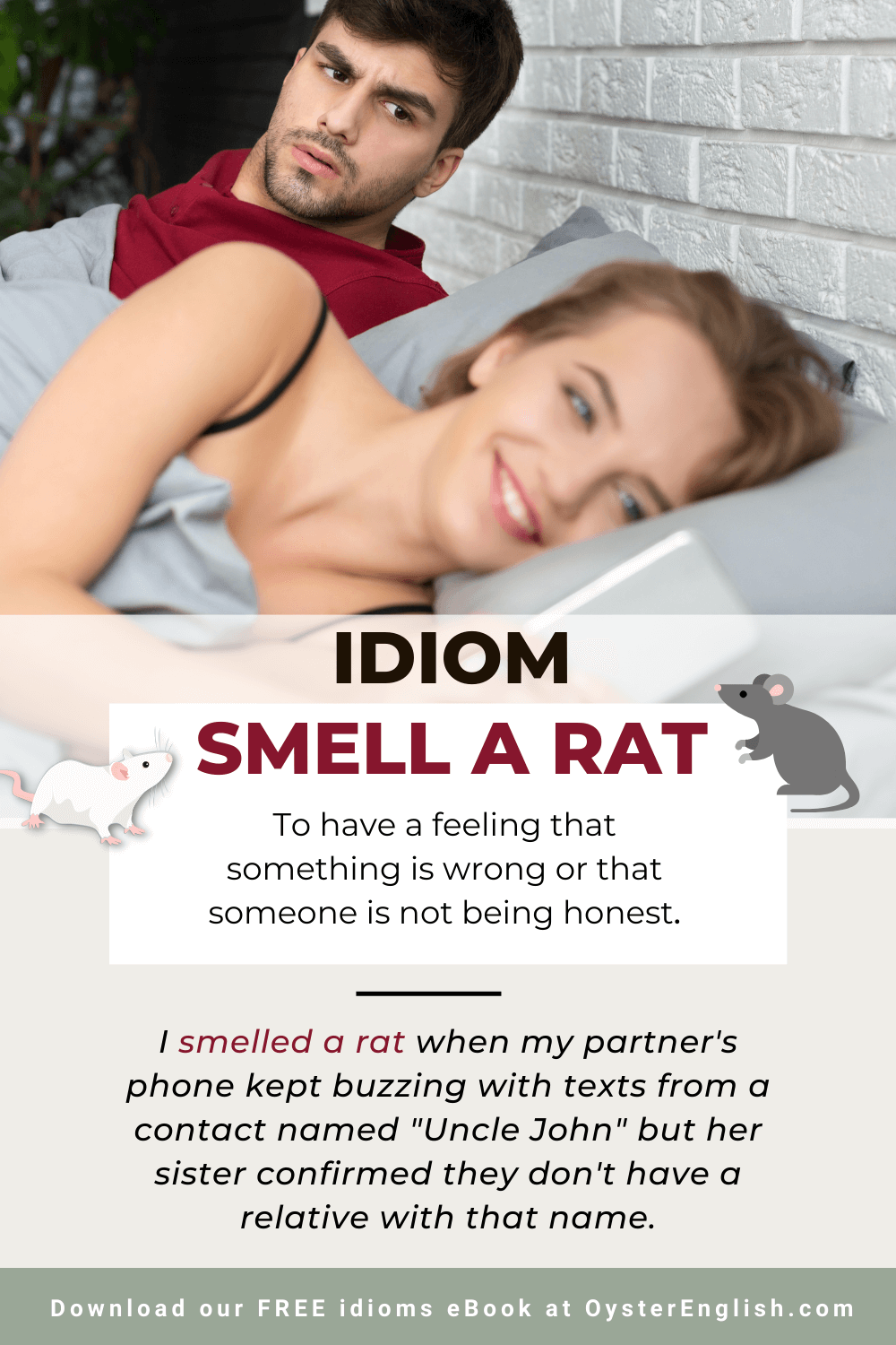 idiom smell a rat