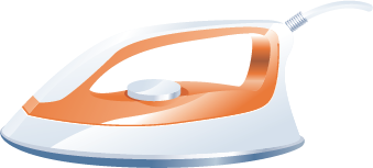 An icon image of an iron