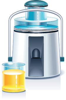 illustration of a juicer
