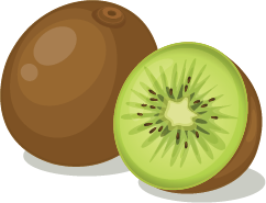 Illustration of a kiwi