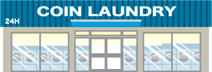 Illustration of laundromat