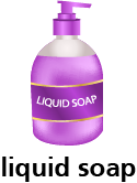 container of liquid soap