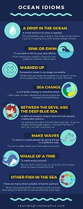 Thumbnail image of ocean and sea idioms infographic