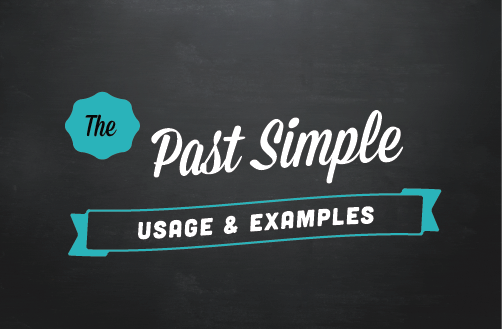 Text ribbon: The past simple (usage & examples)