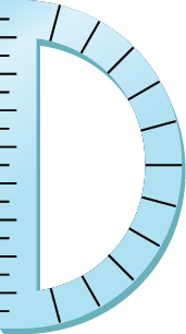 Illustration of a protractor