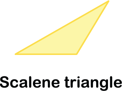 illustration of a scalene triangle shape