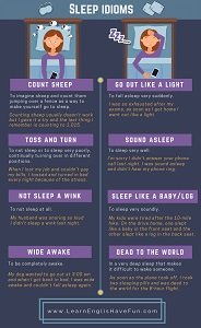 Thumbnail image of sleep idioms infographic