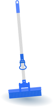 Illustration of a sponge mop